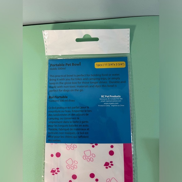 RC Pet Products Portable Reusable Bowls, water or food bowl,pet travel accessory - Picture 4 of 6